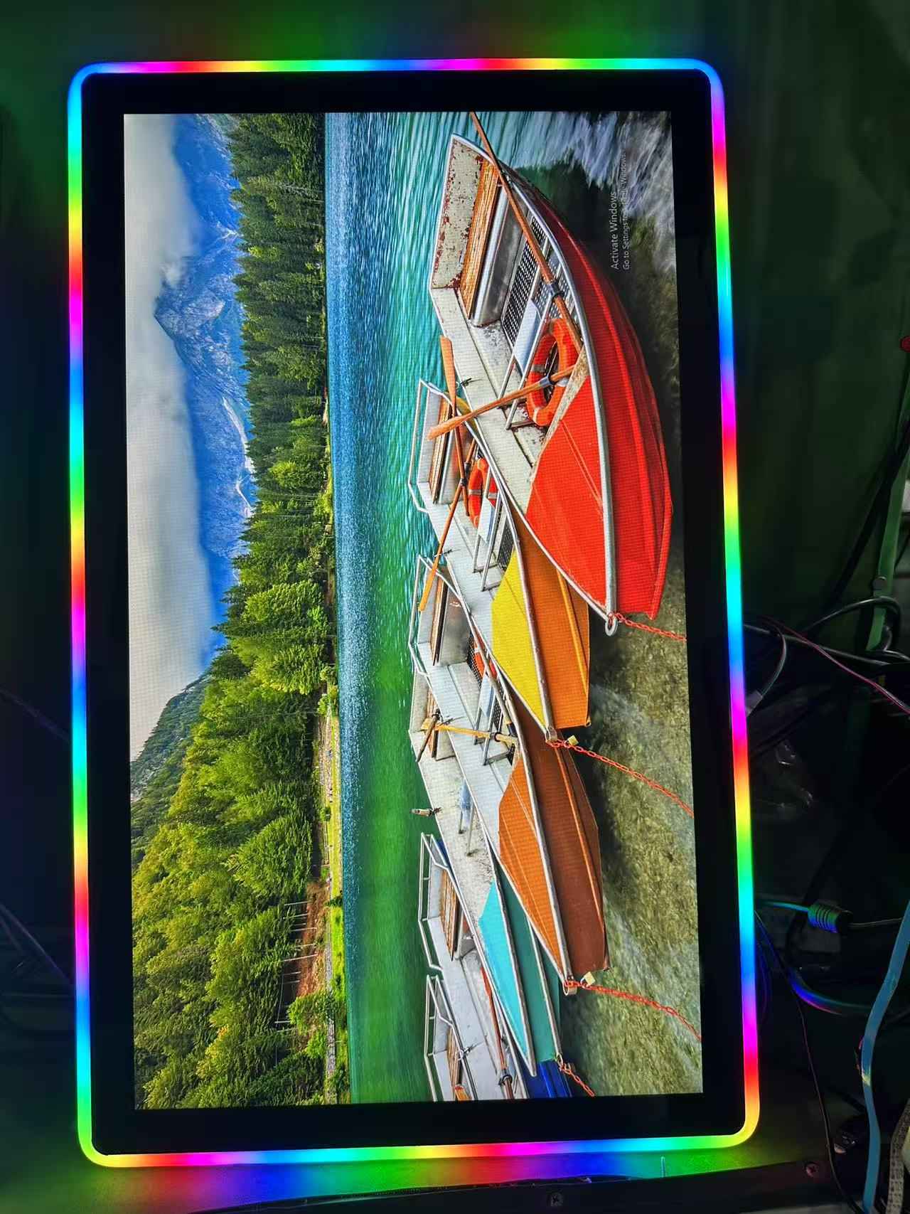 27 инчен капацитивен монитор на игра на екранот на допир со RGB LED